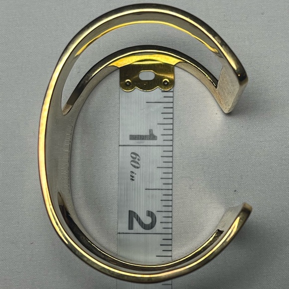 Vince Camuto Gold Cuff Bracelet with Crystal Detailing - Picture 5 of 5